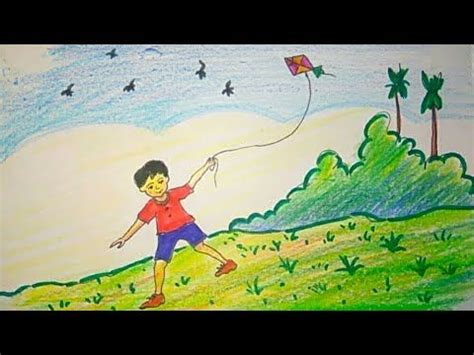 Makar Sankranti Drawing / Makar Sankranti Festival Drawing Easy ...