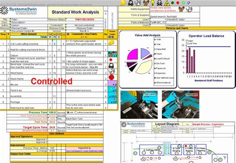 Smart Leader Standard Work Template Excel Stock Inventory Spreadsheet