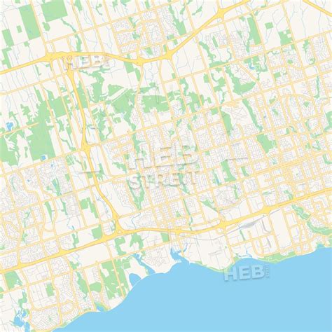 Empty vector map of Whitby, Ontario, Canada - HEBSTREITS Sketches | Map vector, Map, Whitby