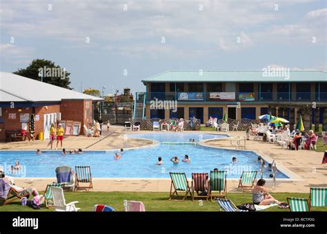 An outdoor swimming pool in Skegness, Lincolnshire, England, U.K Stock Photo - Alamy