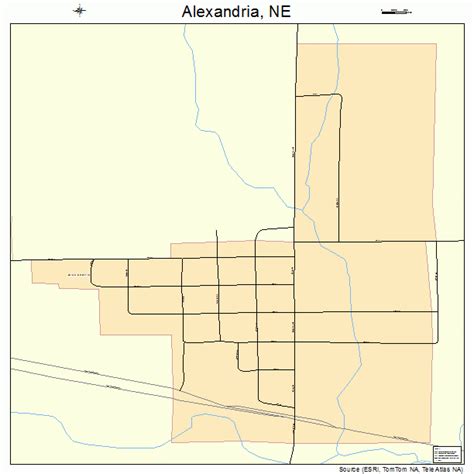 Alexandria Nebraska Street Map 3100730