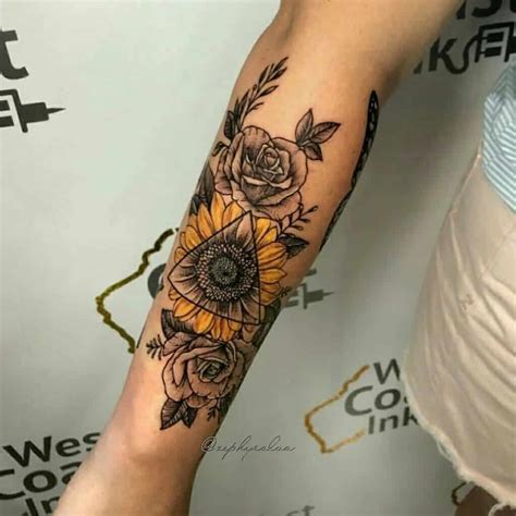 135 Sunflower Tattoo Ideas - [Best Rated Designs in 2020] - Next Luxury