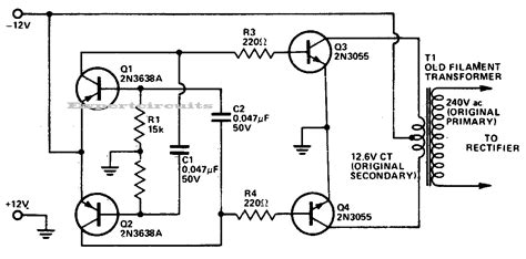 DC-to-DC AC Inverter Circuit Diagram | Expert Circuits