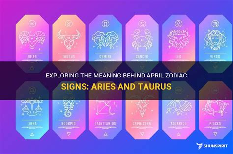 Exploring The Meaning Behind April Zodiac Signs: Aries And Taurus ...