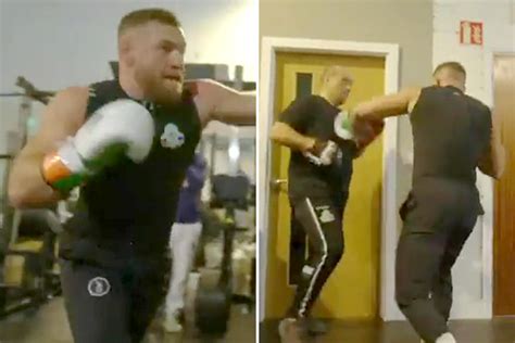 'Shots nightmares are made of' - Conor McGregor shows off boxing skills ...