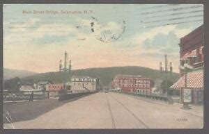 Postcard SALAMANCA New York/NY Main Street Bridge 1907? | eBay