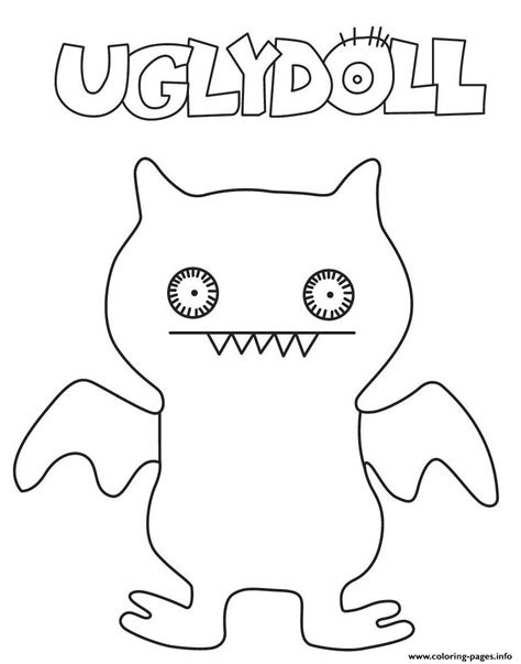 Funny Ugly Dolls For Kids Coloring page Printable