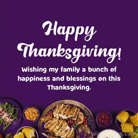 Thanksgiving Wishes for Family & Family Members - WishesMsg