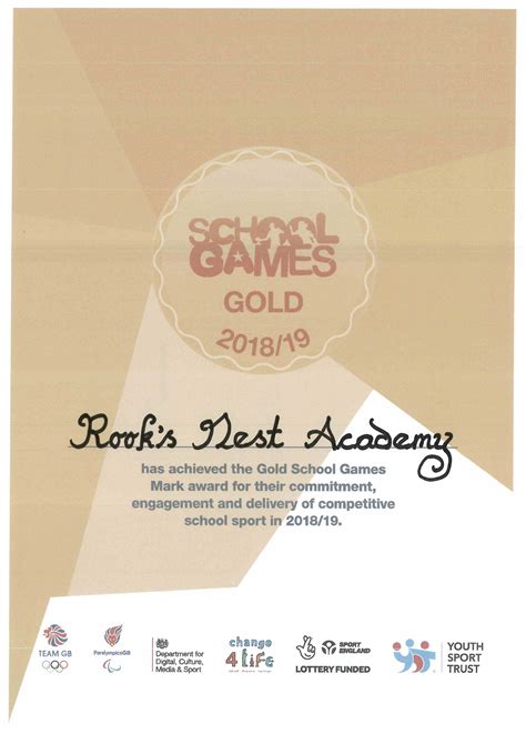 SchoolGamesGoldRooksNest – Rooks Nest Academy