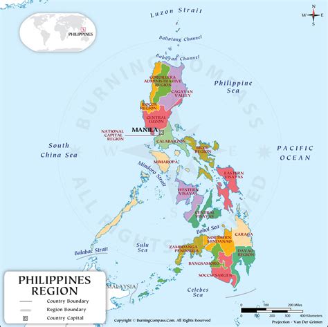 Philippines Regions Map HD