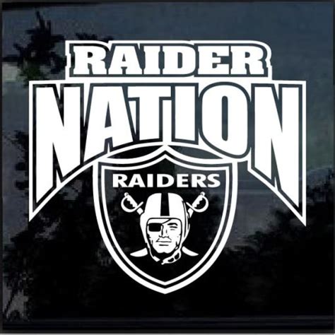 Raider Nation Oakland Raiders Window Decal Sticker | Custom Sticker ...