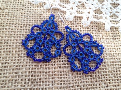 Tatting Jewelry Lace Earrings victoria2 Jewellery - Etsy