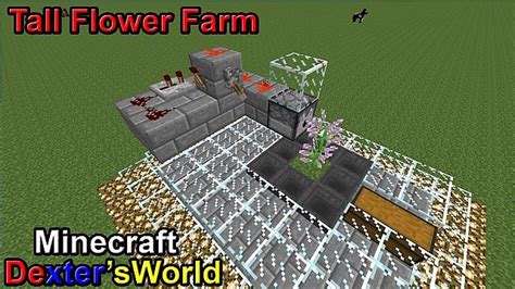 Simple Tall Flower Farm Minecraft Project