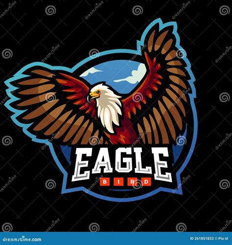 EAGLE High School Mascots stock vector. Illustration of signage - 261851833