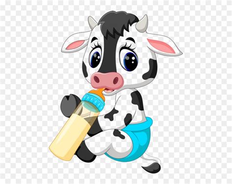 Download hd Vache - Cute Baby Cow Clipart - Png Download and use the ...