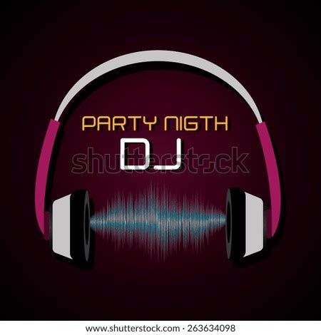 Dj Design Over Black Background Vector Stock Vector 263634098 ...