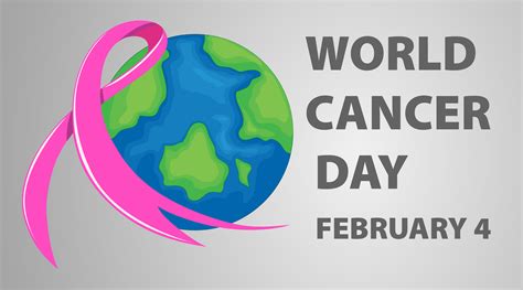 World cancer day poster with pink ribbon 520260 Vector Art at Vecteezy