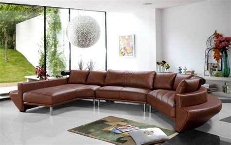 Curved Leather Sectional Sofas - Ideas on Foter