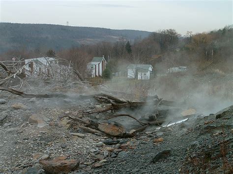 Fire in a coal mine under Centralia PA | Obsessed with Urban Ruins