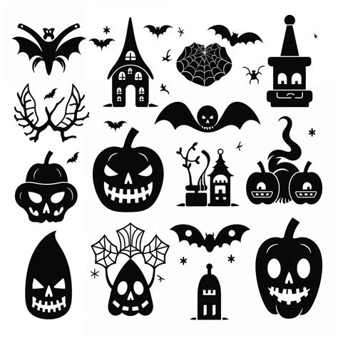 Halloween Icon Symbols Pattern Free Stock Photo - Public Domain Pictures