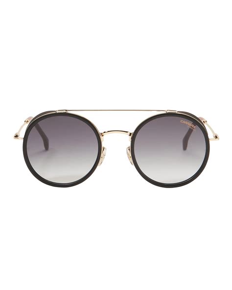 Carrera Gold Round Sunglasses | ModeSens