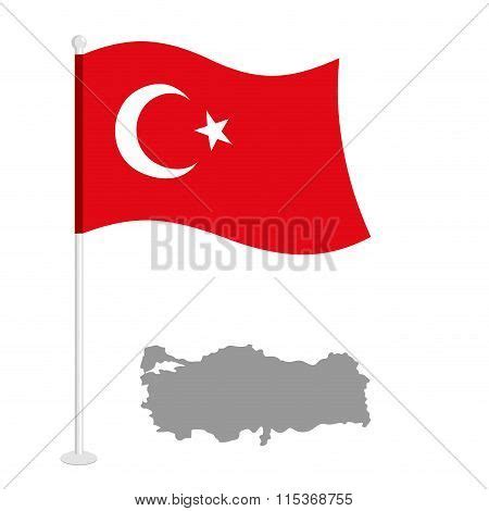 Turkey Flag . Red Vector & Photo (Free Trial) | Bigstock