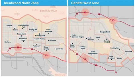 District Zones - Burnaby Schools - School District 41, Burnaby, BC, Canada