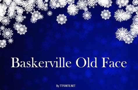 Baskerville Old Face Regular truetype font