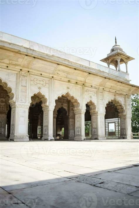 Architectural details of Lal Qila - Red Fort situated in Old Delhi ...