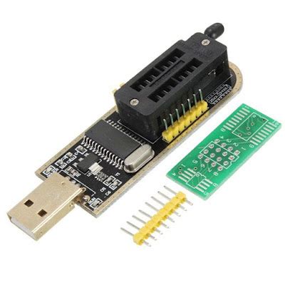 CH341A Mini Programmer Schematic and Drivers · One Transistor