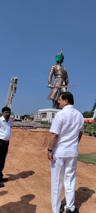 KA HM Araga Jnanendra Inspect Preparations Of Kempegowda Statue Inauguration - Oneindia