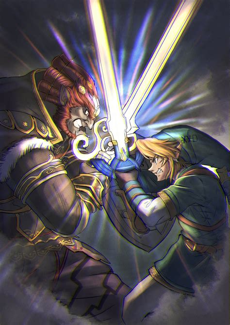 link and ganondorf (the legend of zelda and 1 more) drawn by takapon-o ...