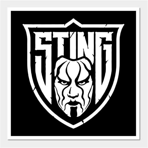 Aew Sting Wall And Art Print | Aew Sting | Wwe logo, ? logo, Wwe