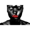 Black woman red lips - Luxe wanddecoratie - Vernieuwde collectie!