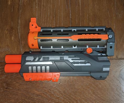 Nerf Barrel Attachment With Under-mounted Mega Blaster : 7 Steps ...