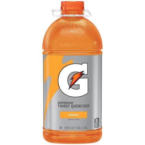 Gatorade Thirst Quencher Sports Drink, Orange, 128 fl oz Bottle ...