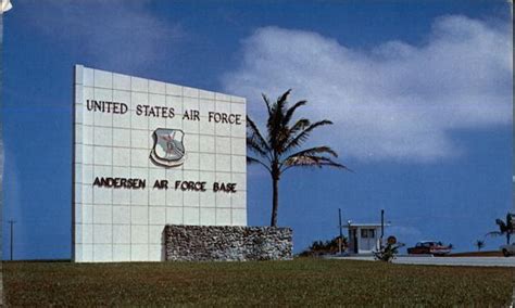 Main Gate to Andersen Air Force Base Guam South Pacific