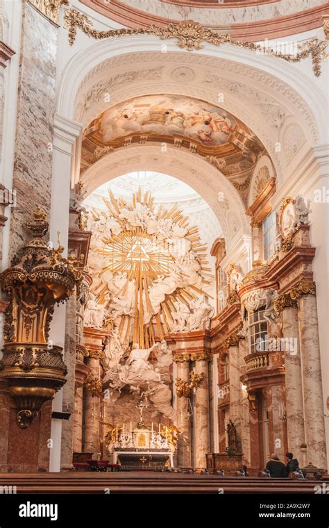 Karlskirche vienna interior hi-res stock photography and images - Alamy