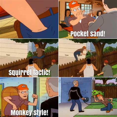 Which Dale Gribble evasive maneuver is most effective? : r/KingOfTheHill