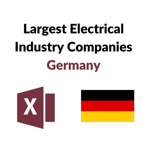 List of the 300 largest electrical industry companies Germany