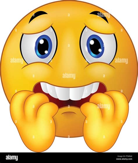 Frightened emoticon open mouth icon hi-res stock photography and images - Alamy