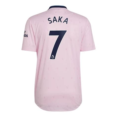 Authentic SAKA #7 Arsenal Third Away Soccer Jersey 2022/23