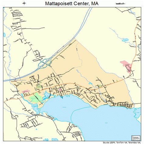 Mattapoisett Center Massachusetts Street Map 2539485