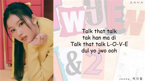 TWICE (트와이스) - Talk that Talk [Easy Lyrics] - YouTube