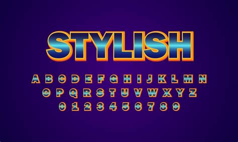 Stylish font alphabet 2133720 Vector Art at Vecteezy