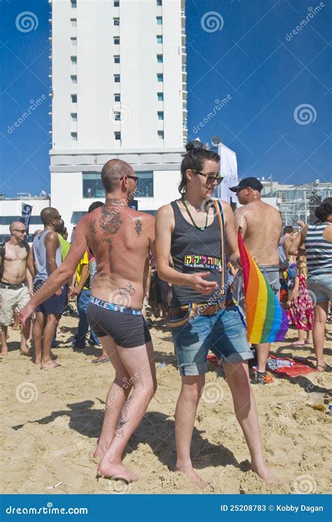 Tel Aviv gay pride party editorial stock photo. Image of israel - 25208783