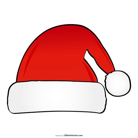 Free Download Santa Claus Cartoon Hat Vector Illustrator. Christmas Hat ...