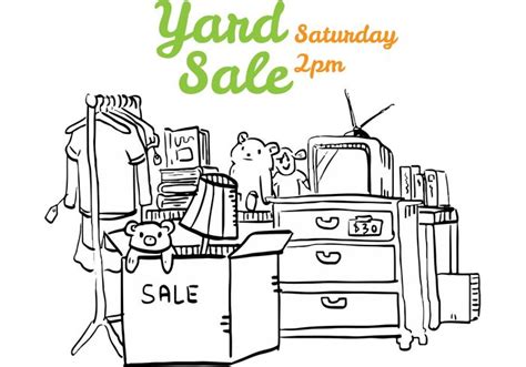 Yard Sale Vector at Vectorified.com | Collection of Yard Sale Vector ...