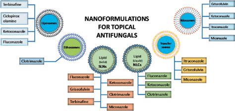 Topical antifungals agents and their nanoformulations. | Download ...