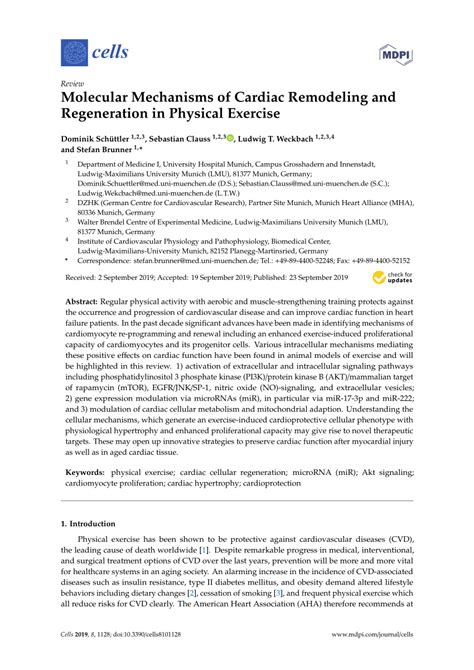 (PDF) Molecular Mechanisms of Cardiac Remodeling and Regeneration in ...